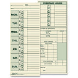 Time Card For Pyramid Model 331-10, Weekly, Two-sided, 3 1-2 X 8 1-2, 500-box
