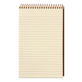 Gold Fibre Retro Wirebound Writing Pads, 1 Subject, Medium-college Rule, Red Cover, 5 X 8, 80 Sheets