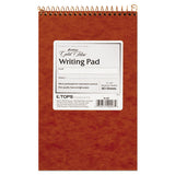 Gold Fibre Retro Wirebound Writing Pads, 1 Subject, Medium-college Rule, Red Cover, 5 X 8, 80 Sheets