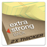 Gold Fibre Writing Pads, Wide-legal Rule, 8.5 X 11.75, Canary, 50 Sheets, Dozen