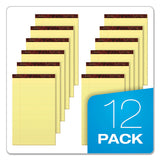Gold Fibre Writing Pads, Wide-legal Rule, 8.5 X 14, Canary, 50 Sheets, Dozen