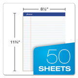 Recycled Writing Pads, Wide-legal Rule, 8.5 X 11.75, White, 50 Sheets, Dozen