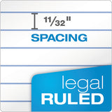 Recycled Writing Pads, Wide-legal Rule, 8.5 X 11.75, White, 50 Sheets, Dozen