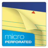 Perforated Writing Pads, Narrow Rule, 5 X 8, Canary, 50 Sheets, Dozen
