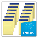 Perforated Writing Pads, Narrow Rule, 5 X 8, Canary, 50 Sheets, Dozen
