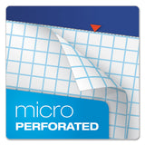 Quad Double Sheet Pad, 4 Sq-in Quadrille Rule, 8.5 X 11.75, White, 100 Sheets