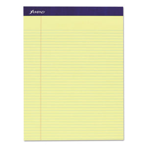 Legal Ruled Pads, Narrow Rule, 8.5 X 11.75, Canary, 50 Sheets, 4-pack