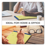 Double Sheet Pads, Pitman Rule, 8.5 X 11.75, Canary, 100 Sheets