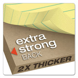 Double Sheet Pads, Narrow Rule, 8.5 X 11.75, Canary, 100 Sheets