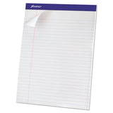 Perforated Writing Pads, Wide-legal Rule, 8.5 X 11.75, White, 50 Sheets, Dozen