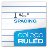 Double Sheet Pads, Medium-college Rule, 8.5 X 11.75, White, 100 Sheets