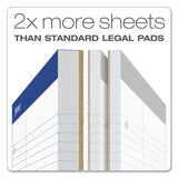 Double Sheet Pads, Narrow Rule, 8.5 X 11.75, White, 100 Sheets