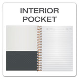 Gold Fibre Personal Notebooks, 1 Subject, Medium-college Rule, Designer Gray Cover, 7 X 5, 100 Sheets