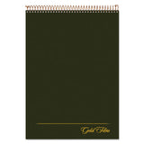 Gold Fibre Wirebound Writing Pad W- Cover, 1 Subject, Project Notes, Green Cover, 8.5 X 11.75, 70 Sheets