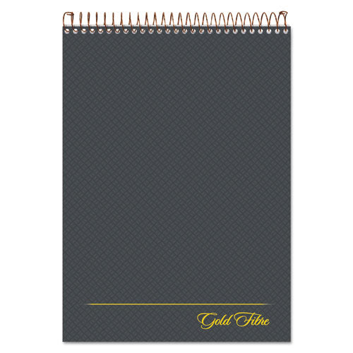 Gold Fibre Wirebound Writing Pad W- Cover, 1 Subject, Project Notes, Gray Cover, 8.5 X 11.75, 70 Sheets