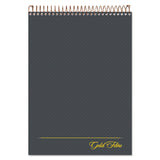 Gold Fibre Wirebound Writing Pad W- Cover, 1 Subject, Project Notes, Gray Cover, 8.5 X 11.75, 70 Sheets