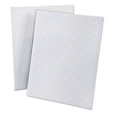 Quadrille Pads, 4 Sq-in Quadrille Rule, 8.5 X 11, White, 50 Sheets