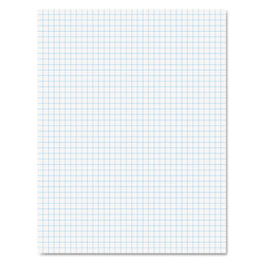 Quadrille Pads, 4 Sq-in Quadrille Rule, 8.5 X 11, White, 50 Sheets