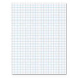 Quadrille Pads, 8 Sq-in Quadrille Rule, 8.5 X 11, White, 50 Sheets