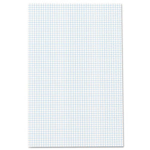 Quadrille Pads, 4 Sq-in Quadrille Rule, 11 X 17, White, 50 Sheets