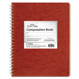 Computation Book, 4 Sq-in Quadrille Rule, 11.75 X 9.25, Antique Ivory, 76 Sheets