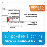 1099-misc Five-part Laser Forms And Envelopes, Five-part Carbonless, 8.5 X 5.5, 10-pack