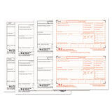 W-2 Tax Forms, 4-part, 5 1-2 X 8 1-2, Inkjet-laser, 50 W-2s And 1 W-3