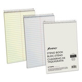 Steno Books, Gregg Rule, 6 X 9, Maroon Cover, 80 Green Tint Sheets, 6-pack