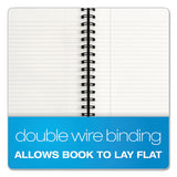 Royale Wirebound Business Notebook, College, Black-gray, 8.25 X 5.88, 96 Sheets