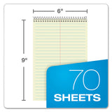 Steno Books, Gregg Rule, Tan Cover, 6 X 9, 70 Green Tint Sheets, 6-pack