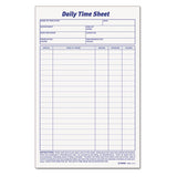 Daily Time And Job Sheets, 8 1-2 X 5 1-2, 200-pad, 2-pack