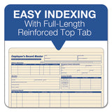 Employee Record Master File Jacket, Straight Tab, Letter Size, Manila, 20-pack