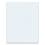 Quadrille Pads, 6 Sq-in Quadrille Rule, 8.5 X 11, White, 50 Sheets