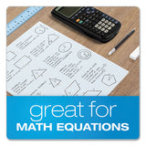 Quadrille Pads, 8 Sq-in Quadrille Rule, 8.5 X 11, White, 50 Sheets