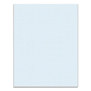 Quadrille Pads, 10 Sq-in Quadrille Rule, 8.5 X 11, White, 50 Sheets