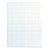 Cross Section Pads, 4 Sq-in Quadrille Rule, 8.5 X 11, White, 50 Sheets