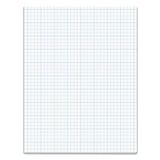 Cross Section Pads, 5 Sq-in Quadrille Rule, 8.5 X 11, White, 50 Sheets