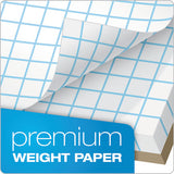 Cross Section Pads, 8 Sq-in Quadrille Rule, 8.5 X 11, White, 50 Sheets