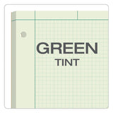 Engineering Computation Pads, 5 Sq-in Quadrille Rule, 8.5 X 11, Green Tint, 100 Sheets