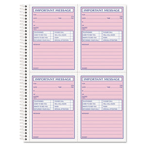 Telephone Message Book, Fax-mobile Section, 5 1-2 X 3 3-16, Two-part, 200-book