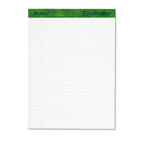 Earthwise By Oxford Recycled Pad, Legal Rule, 8.5 X 11.75, White, 40 Sheets, 4-pack