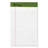 Earthwise By Oxford Recycled Pad, Legal Rule, 8.5 X 11.75, White, 40 Sheets, 4-pack