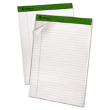 Earthwise By Oxford Recycled Pad, Legal Rule, 8.5 X 11.75, White, 40 Sheets, 4-pack