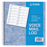 Voice Mail Log Book, 8 1-2 X 8-1-4, 1,400-message Book