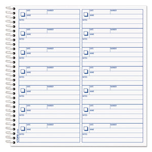 Voice Mail Log Book, 8 1-2 X 8-1-4, 1,400-message Book