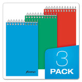 Memo Books, Narrow Rule, 3 X 5, White, 60 Sheets, 3-pack