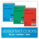 Memo Books, Narrow Rule, 6 X 4, White, 40 Sheets, 3-pack