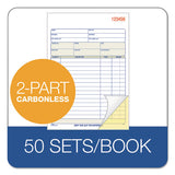 Sales Order Book, 5-9-16 X 7-15-16, Two-part Carbonless, 50 Sets-book