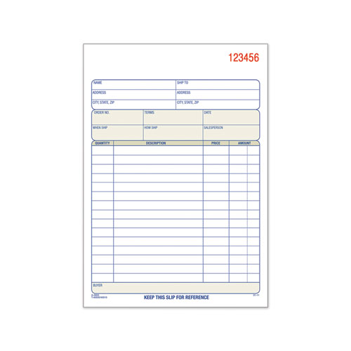 Sales Order Book, 5-9-16 X 7-15-16, Two-part Carbonless, 50 Sets-book