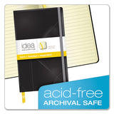 Idea Collective Journal, 1 Subject, Wide-legal Rule, Black Cover, 8.25 X 5, 120 Sheets